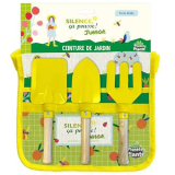PLANETE PLANTE – Cintura da Giardinaggio Porta Attrezzi – Silence Ça Pousse – 170528SP – Metallo – Giardino – Natura – Pianta – Fiori – Attrezzatura – Gioco per Bambini – A partire dai 3 anni