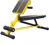 PUFAHAU Panca per Attrezzi da Fitness Sit-up con manubri 5 File Pannello ispessente Regolabile Comodo Traspirante