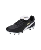 PUMA King Top Fg/AG, Soccer Shoe Unisex-Adulto, Black White Gold, 43 EU