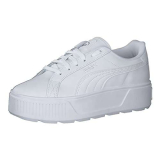 PUMA Women Karmen L Scarpe da ginnastica, Puma White Puma White Puma Silver, 38 EU