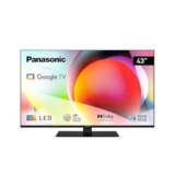 Panasonic TN-43W70AEZ, Serie W70 43 inch 4K Ultra HD LED Smart TV, 2024, Google Assistant, Chromecast, Dolby Vision & Atmos, Game Mode, Bluetooth, Per un’ Esperienza Visiva Ottimale