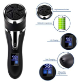 Pedicure Elettrico Professionale Piedi, CKCLR Cura Piedi Elettrico, Ricaricabile Pedicure per Lima del piede IPX7, Rimuovi Calli Piedi Elettrico con 3 testine smerigliate di ricambio (nero + argento)