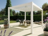Pergola Bioclimatica Autoportante in Alluminio 12m² – 3x4m – ECLIPSE 12m² – Bianca – Lamelle Orientabili da 0 a 120° – ECLIPSE