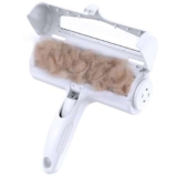 Petqueen Togli Peli Animali Spazzola, Leva Peli Animali Lint Rullo, Raccogli Peli Animali Rullo per Cani e Gatti, Riutilizzabile Animali Domestici peli Rimozione la Tappeti,Divano,Letto,Mobili,Bianco