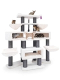 Petrebels Maine Coon XXL Alley – Albero Tiragraffi, altezza 200 cm, qualità premium, per gatti di grandi dimensioni, colore: bianco (Off-White)