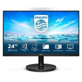 Philips 241V8L Monitor 24″ LED VA Full HD, 1920 x 1080, Gaming Adaptive Sync, 75 Hz, HDMI, VGA, Attacco VESA, Nero