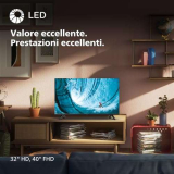 Philips 40PFS6009 FHD LED Smart TV – Display 40’’ con piattaforma Titan OS, Pixel Plus HD e audio Dolby Digital, funziona con Alexa e Google Voice Assistant – Cornice nera opaca