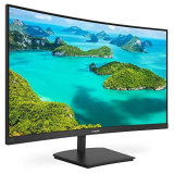 Philips Monitors, Gaming 271E1SCA Monitor, Adaptive Sync 75 Hz, VA LED 27″, 1920 x 1080 FHD, 4 ms, HDMI, VGA, Casse Integrate, Flicker Free, Low Blue Light, VESA, Nero, 27 Pollici Curvo FHD
