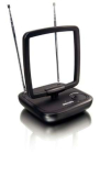 Philips SDV 5120 Antenna per interni DVB-T attiva(36 dB, Riduzione fruscii), colore: Nero