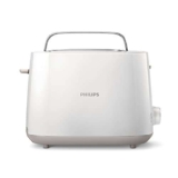 Philips Viva Collection Tostapane, 2 Fette, 8 Impostazioni, Scongelamento e Scalda Brioche Integrato, Leva di Sollevamento, Auto Spegnimento, Bianco (HD2581/00)