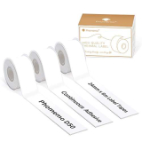 Phomemo D50 Nastro termico continuo da 24 mm, 3 rotoli di autoadesivo continuo, 0,94″ X 236 1/8″ (24 mm X 6 m), adatto per l’organizzazione della casa, l’ufficio, l’archiviazione, la scuola, il regalo