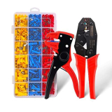 Pinza Crimpatrice Kit con Pinze spelafili TEENO, 700 capicorda isolati a crimpare Electrical, da AWG20-10 (0.5-6mm ²) pinze professionali elettriche