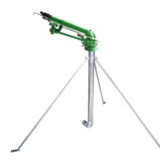 Pistola a spruzzo per irrigazione, irrigatore per irrigazione agricola con manometro, spruzzo per irrigazione a 360° per ampie aree, sistema di irrigazione per prati, trattori, erba da baseball e da