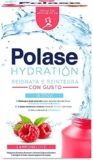 Polase Hydration, Integratore Alimentare Sali Minerali con Magnesio e Potassio e Vitamina C, Per la Tua Attività Fisica, Reidrata e Reintegra, Senza Glutine, Gusto Lampone, 18 sticks