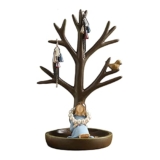 Portagioie in resina da tavolo per gioielli, supporto per albero gioiello, anello da appendere, vassoio per orecchini, espositore per gioielli, organizer per gioielli, decorazione per donne