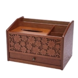 Portagioielli multifunzionale in legno massello di tessuto Articoli vari da scrivania Raccolta di anelli per anelli Orecchini Collane Bracciali Memoriale per animali domestici Cane gatto Urna