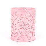 Portapenne da Scrivania, Portapenne Rotondo in Metallo, Portapenne Vuoto Vaso Porta Pennelli Trucco Portapenne Rotondo Scrivania Portapenne per Lufficio Della Scuola a Casa, Regalo, Ø 8,4cm