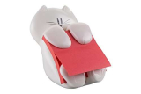 Post-it Dispenser a forma di gatto per Foglietti Super Sticky Z-Notes, Confezione da 1 blocchetto, 90 Fogli/blocco, 76mm x 76mm, Colore Rosa