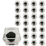 PremiumRose 25 Cubi Rosa Nera Stabilizzata e Profumata da 8 cm con Rosa Eterna Vera, Idea Regalo Mamma, Fidanzata, Amica, Idea Regalo per Compleanno, Laurea, Matrimonio, Made in Italy (25 Pezzi)