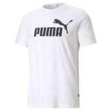 Puma Ess Logo Tee Maglietta, White, XL Uomo