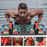 Push Up Rack Board, 12 in 1 pieghevole multifunzionale per allenamento a casa Attrezzature per il fitness, Telaio per allenamento push-up portatile, usato per uomini Donne per allenamento a casa