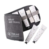 QC TERME KIT BENESSERE DA VIAGGIO Elegante Cofanetto Regalo, Trattamenti Spa, Kit Corpo in Confezione Regalo