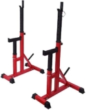 QHLMLL Fitness Home Panca con manubri Regolabile Squat Rack Supporti Sollevamento Pesi per Palestra Casa Fitness, Rack Bilanciere con Grande capacità Fitness Panca Press Attrezzi