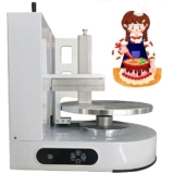 QJJML 4-12 Pollici Semi Automatico Torta Macchina di Glassa, Torta di Compleanno Crema Liscia Rivestimento Macchina di Decorazione, Crema Torta Rotonda Diffusione Rivestimento Riempimento Macchina
