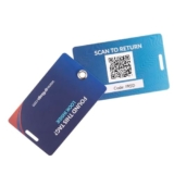 QR4Bags 3 Etichette Personalizzate con QR Code per Effetti Personali e Valigie – QR Code con Informazioni Utili in caso di Smarrimento Oggetti (Blu/rosso)