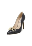 QUEEN HELENA Scarpe con Tacco a Spillo Decollete Eleganti a Punta Chiusa Donna K2097 (Nero, Numeric_35)