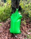 QWORK 2pz Sacco irrigazione per alberi – 15L- rilascio lento e portata regolabile, ideale per giardinaggio domestico/piantagione orticola/trasporto di piantine