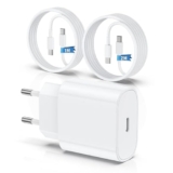 QZIIW Caricatore per iPhone 15/16, 20W caricabatteria rapido con 1M+2M cavo per iPhone 15 16/ Pro Max/Plus/iPad Pro/Air/Mini, originale USB C iPhone carica batteria con cavo di tipo C cavetto ricarica