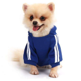 QiCheng&LYS Felpa Cani Piccola Taglia, Cappottini Chihuahua, Maglioncino per Cani, Cappotto Caldo Dell’animale Domestico (Blu navy, XXL)