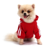 QiCheng&LYS Felpe Cani Piccola Taglia, Maglie Cane, Maglioncino per Cani, Cappotto Caldo Dell’animale Domestico (Rosso, M)