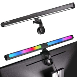 Quntis 40cm Lampada Monitor Computer, RGB Light Bar Monitor, LED Luce Monitor con Doppia Modalità, Tricolore, USB Lampada Schermo PC per la Casa e L’ufficio, Protezione per gli Occhi-Nero