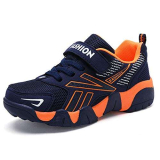 Qvxkd Scarpe Bambino Sportive Bambina Leggere Sneaker Casual Unisex Bambini Arancione 30EU