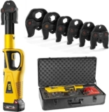 RAABYU Utensile per crimpare Tubi Idraulici, Pinza per crimpare Tubi a pagamento, Utensile per crimpare Tubi Idraulici con Testa Rotante a 180°, con DN15 DN20 DN25 DN32 DN4