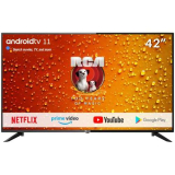 RCA RS42 Smart TV 42 pollici (106 cm) Android TV con Google Assistant, Netflix, Chromecast, Prime Video, YouTube, Google Play Store, Disney+, BT remote, Wifi, Triple Tuner (DVB-C/T2/S2)