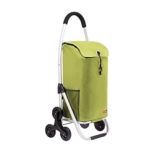 RHRYTCH Carrello pieghevole per la spesa Carrello pieghevole con 6 ruote Carrello per scale da arrampicata di grande capacità con telaio in lega di alluminio per carrello di utilità per bagagli