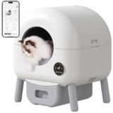 RUYICZB Lettiera Autopulente per Gatti, Antiodore Lettiera Automatica Controllo App Lettiera per Gatti Autopulente Elettrica capacità Massima 76L Ideale per Multi Gatto