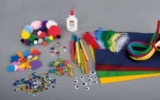 Rayher 69082000 Kit per lavoretti creativi, set bricolage, diversi materiali, Multicolore, 1200 pz., 32x22x7 cm