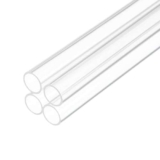 Rebower Tubo Rigido in Plastica Trasparente da 6″ 10mm x 12mm (3/8″ x 1/2″) Tubo in Acrilico Tondo in Policarbonato, [Per Idraulica, Acquari, Fai da Te] – 4 Pezzi