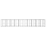 Recinzione per Cani Gabbia per Cani da Interno Recinto per Conigli da Interno Cuccia Gatto Esterno – Gabbia per Cani da Esterno in Acciaio Zincato con Tetto 24,2m² per Living Room Balcony