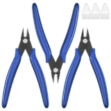 Relota 3 Pezzi pinze per taglierine, precisione tronchesino modellismo, taglierina diagonale, Blu pinza elettricista, tronchesi a filo, tronchese, tronchesina, per l’industria elettronica lavorazione