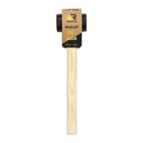 Rhino 18502 – Martello in gomma, 250 g, colore nero, con manico in legno, garanzia a vita, alta qualità, può essere utilizzato per tutti i tipi di lavori fai da te (idraulici, falegnameria,