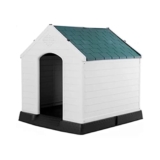 Rifugio per cani in plastica impermeabile ventilato per cani con prese d’aria 34,2 ” * 31,1 ” * 32,6 ” Grande cassa per tutte le condizioni atmosferiche