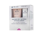 Rilastil Cofanetto 3-IN-1 detergi, Strucca e Idrata, Cofanetto Regalo Donna, Daily Care Olio Latte 200 ml, Aqua Maschera Viso 30 ml, per tutti i tipi di Pelle