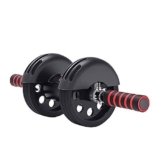 Rullo per esercizi a doppia ruota – Attrezzatura per il fitness rimovibile per addominali principianti donna a casa doppia ruota Ab Trainer Abs Wheel