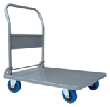 Ruote girevoli a 360 gradi Carrello a mano pieghev Carrello for rimorchio for carichi pesanti con piattaforma e ruote silenziose for movimentazione in magazzino e in aeroporto Carrello pieghevole con