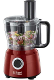 Russell Hobbs Robot da Cucina Multifunzione Rosso – Impasta, Trita, Taglia, Grattuggia – Agita – 600 W, Accessori Lavabili in Lavastoviglie, 24730-56